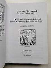 Judaism Discovered : A Study of the Anti-Biblical Reli by Michael Hoffman SIGNED