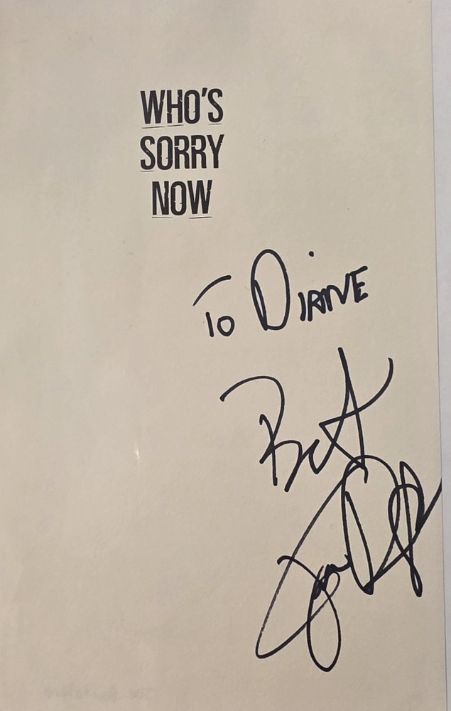Joe Pantoliano SIGNED Who’s Sorry Now The Sopranos Signed Book Page
