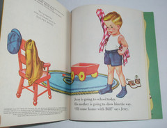 Little Golden Book Jerry At School Complete Puzzle „A” 1st Edition 1950 #94