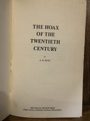 The Hoax of the Twentieth Century A. R. Butz 2nd Ed 1977 Paperback