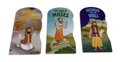 Children’s Bible Stories Board Books Set Daniel Moses Joshua Kids Religious