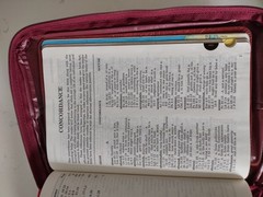 Giant Print KJV Bible Reference Ed Leather 1976 King James Thomas Nelson & COVER