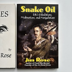 ANGLES by JIM ROSE Circus Paperback Signed Bebe Lifto Rubber Dude + Snake Oil