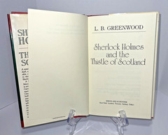 1ST ED HCDJ | SHERLOCK HOLMES and the Thistle of Scotland by LB Greenwood