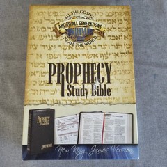 Prophecy Study Bible JHM Black Bonded Leather NKJV Box All The Gospel
