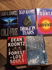 Dean Koontz book lot of 5. 4 hardbacks and 1softback