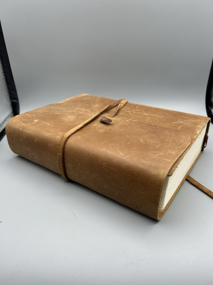 ESV Journaling Bible Interleaved Edition Natural Leather Brown – Some Writing