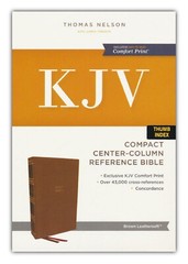 KJV Compact Bible with 43,000 Center-Column Thumb Index BRAND NEW in Shrink Wrap