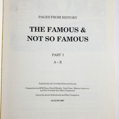 Verndale Minnesota The Famous & Not So Famous Pages from History 5 Vol. Book Set
