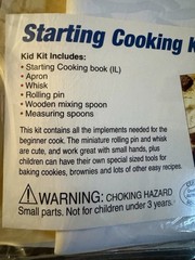 Usborne Books Kid Kit STARTING COOKING, EDC Publishing, New In Package (ages 5+)