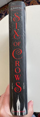 Six of Crows by Leigh Bardugo, 1st ed, 1st printing, w/blk edges, HC, Like New