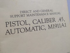 M1911A1 TM 9-1005-211-34 Direct & General Support Maintenance Manual June 1964