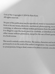 God of War (Legacy of Gods #6) by Rina Kent .. OOP 2024 Hardcover .. OG Model