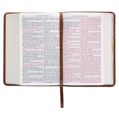KJV Holy Bible, Compact Large Print Faux Leather Red Letter Edition – Ribbon Mar