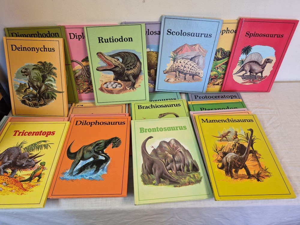 Rare Vintage 29 Rourke Hardcover 80’S Dinosaur Library Series Books Set