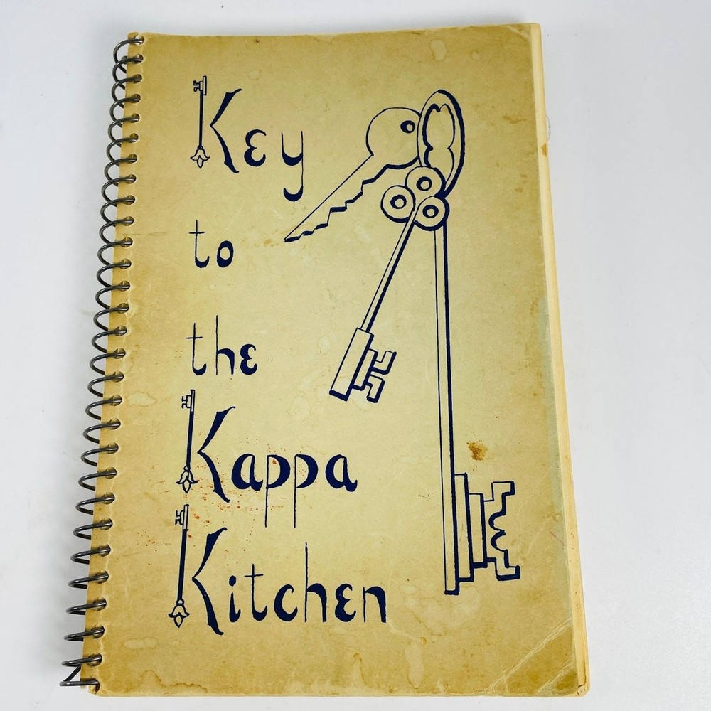 Key to the Kappa Kitchen 1964 Kappa Kappa Gamma Alumnae Cookbook Spiral Omaha NE