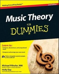 Music Theory For Dummies, with Audio CD – Paperback By Pilhofer, Michael – GOOD
