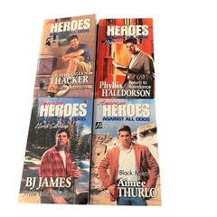 Lot Of 4 Harlequin Romance American Heroes Paperback Books (24,27,31,33)
