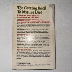 The Getting Back to Nature Diet Salem Kirban Paperback 1978