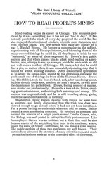 „1905” How to Read People’s Minds 49 Pages