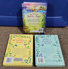 Usborne Hardcover Book Lot: Illustrated Stories For Boys 10 Minute Stories