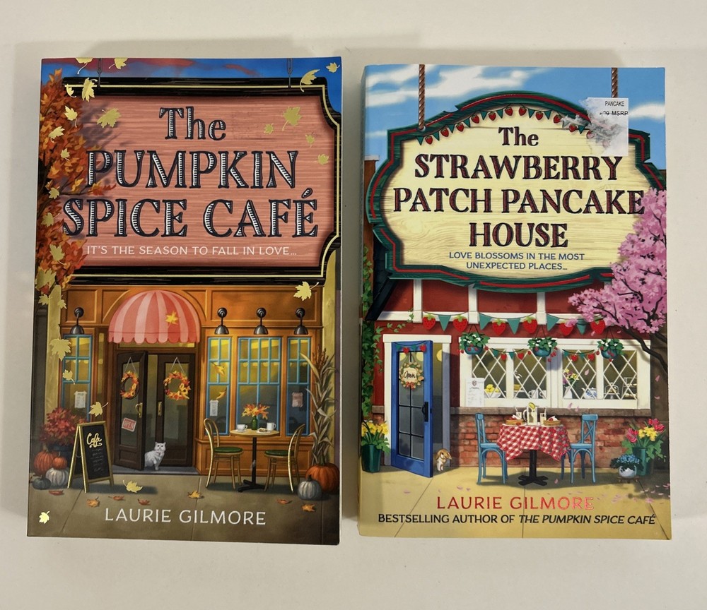 Laurie Gilmore Dream Harbor Lot of 2 Books Pumpkin Spice, Strawberry Patch