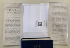 F.D.R. His Personal Letters~Early Years~Stated First Edition~1947~HC/DJ~VG Cond.