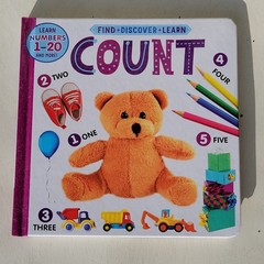 Clever Publishing Find Discover Learn Count Board Book Ages 2-8 Numbers