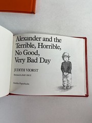 Alexander And The Terrible, Horrible, No Good, Very Bad Day Childrens Book Set