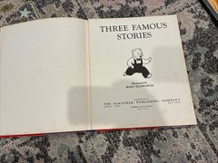 Vintage THREE FAMOUS STORIES Three Little Kittens Three Bears Three Pigs 1941