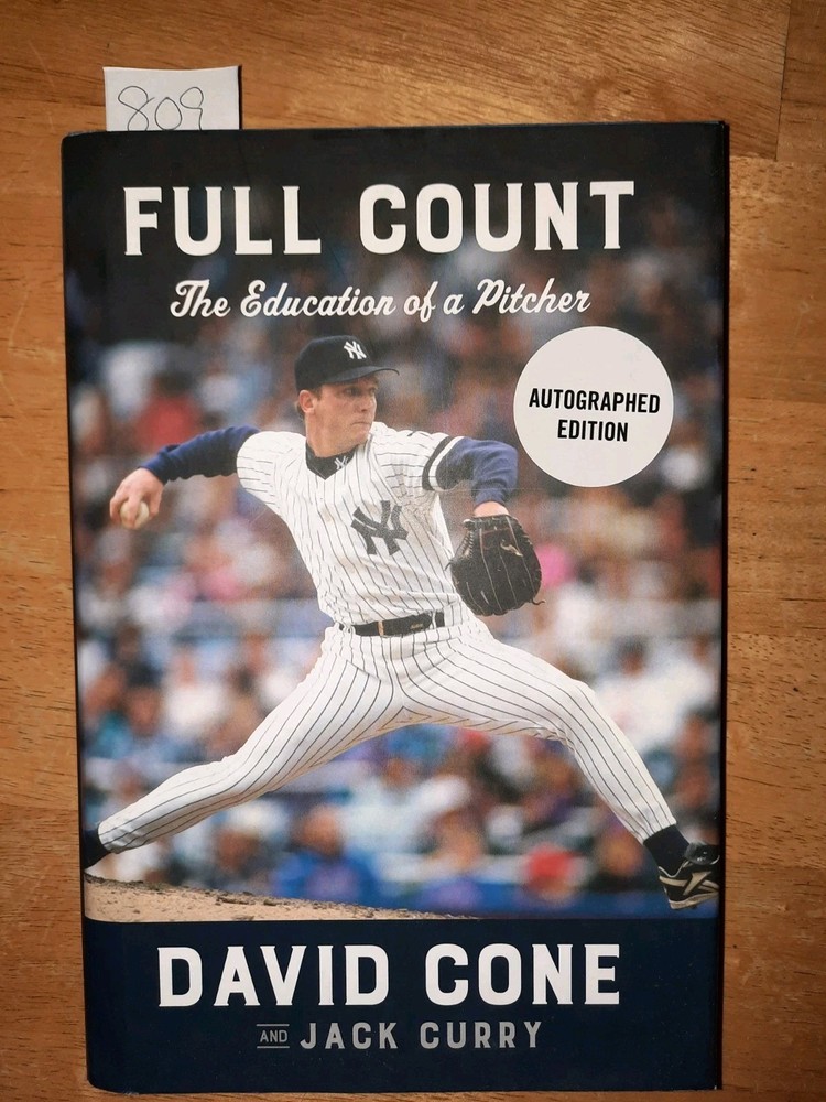 David Cone Full Count Signed First Edition Book Copy New York Yankees