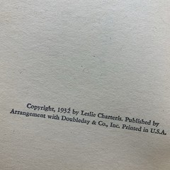 The Saint 6 book lot by Leslie Chartering Vintage 1930s 40s 60s Paperbacks