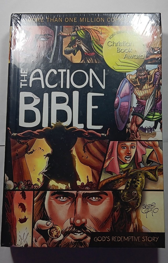 The Action Bible: God’s Redemptive Story Hardcover- Doug Mauss, Sergio Cariello