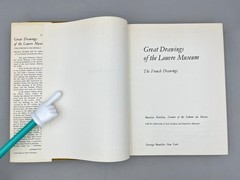 Great Drawings of The Louvre Museum, The French Drawings, Serullaz 1968 HC/DJ