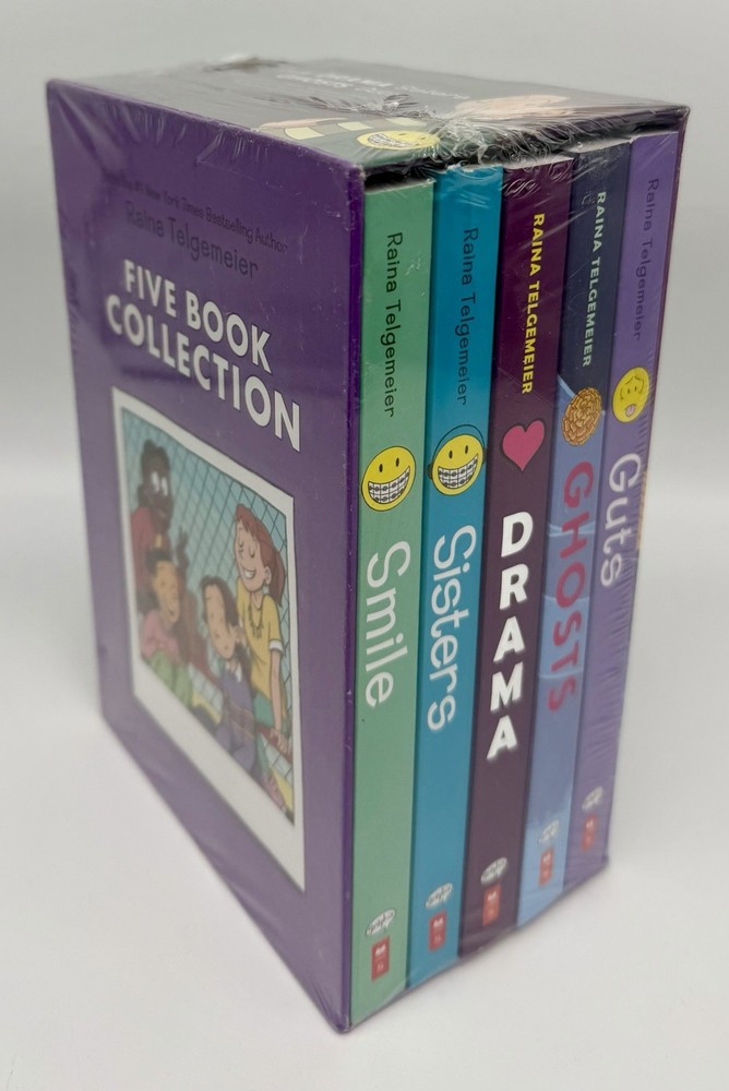 Raina Telgemeier 5 Book Collection Box Set Children’s Books