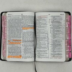 NRSV New Revised Standard Version Premium Bible Black Bonded Leather Abingdon