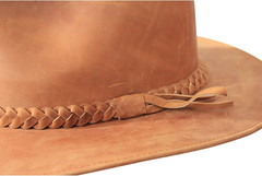Premium Leather Fedora – Wide Brim Hat Leather – Water Resistant