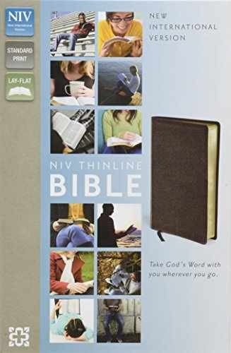 NIV, Thinline Bible, Bonded Leather, – Bonded Leather, by Zondervan – Very Good