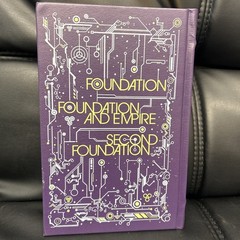 THE FOUNDATION TRILOGY Isaac Asimov -Bonded Leather Gilded