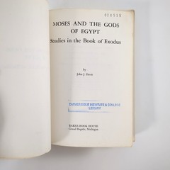 Moses And The Gods Of Egypt Bible Study Theology Paperback Book Davis 1972