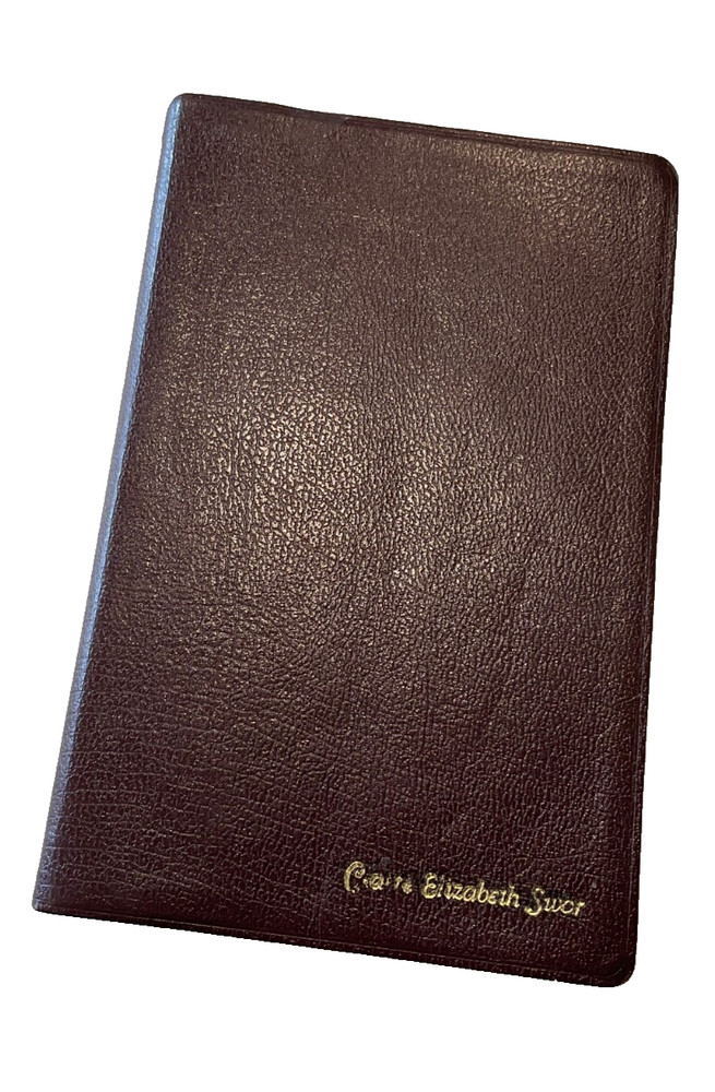 Bible NIV 1984 Thinline Burgundy Bonded Leather Good Condition
