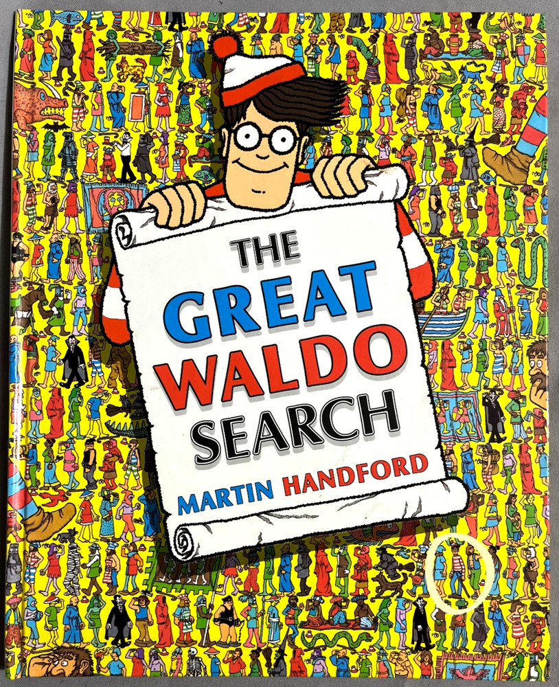 The Great Waldo Search Hardcover Book By Martin Hanford with illustrations 1989