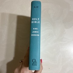 Turquoise Faux Leather Compact King James Version Bible