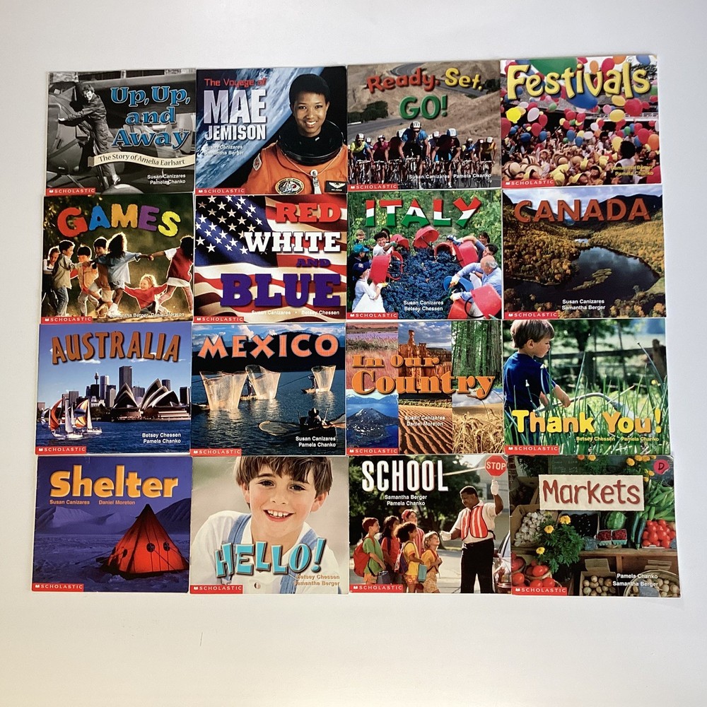 Social Studies Emergent Readers Scholastic Kindergarten 1st Grade 16 Book Lot