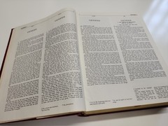 1972 THE HOLY BIBLE in Four Translations Parallel Edition LARGE Hardcover