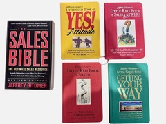 Lot of 5 Jeffrey Gitomer sales strategy books. Little Red,Green,Yellow & Gold +1