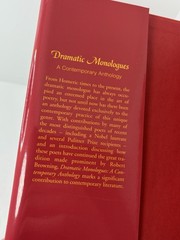 Dramatic Monologues : A Contemporary Anthology | Ed. Samuel Maio | 2009 #LikeNew
