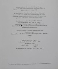 Secrets of Love: The Erotic Arts Through the Ages by Nigel Cawthorne 1997