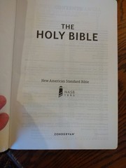 NASB Thinline Bible 1995 Text LARGE PRINT~ retail $54.99~ Black Leathersoft