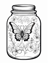 Butterfly Coloring Book for Adults & Kids – Stress Spiral Bound Coloring Book